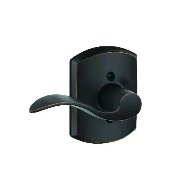 SchlageSchlage Right Hand Accent Lever With Greenwich Rosette Interior Active Trim - Exterior Handleset Sold Separately in 