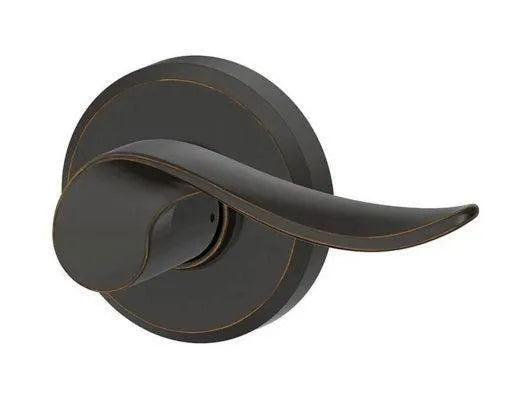 Schlage Right Hand Sacramento Lever With Greyson Rosette Half Dummy Aged Bronze