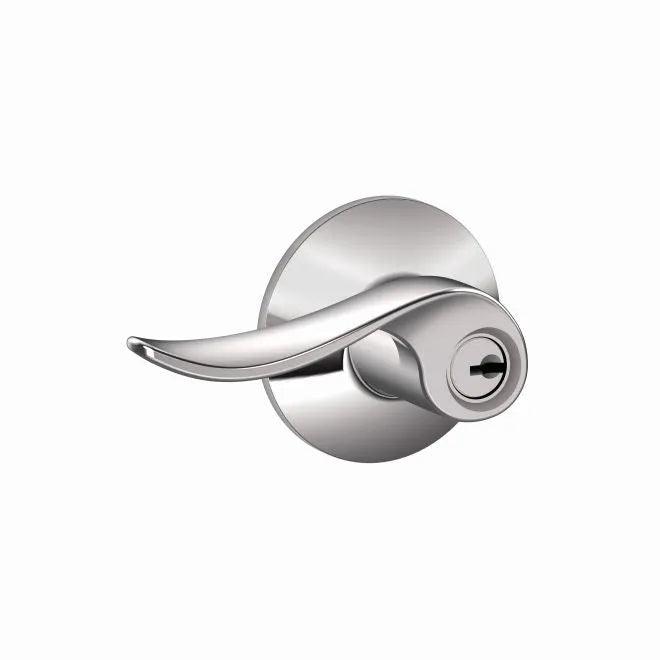 Schlage Sacramento Lever Keyed Entry Lock Bright Chrome