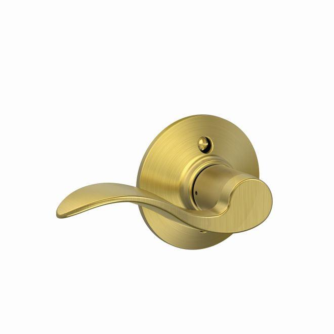 Schlage Left Hand Accent Lever Half Dummy in Satin Brass finish