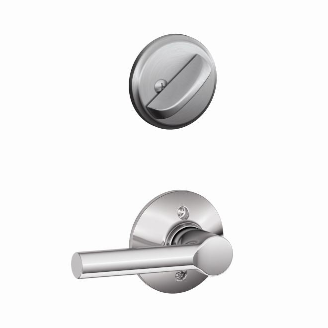 Schlage Broadway Lever Interior Active Trim - Exterior Handleset Sold Separately in Satin Chrome finish