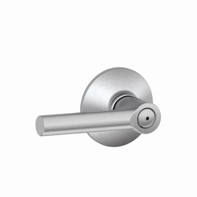 Schlage Broadway Privacy Lever in Satin Chrome finish