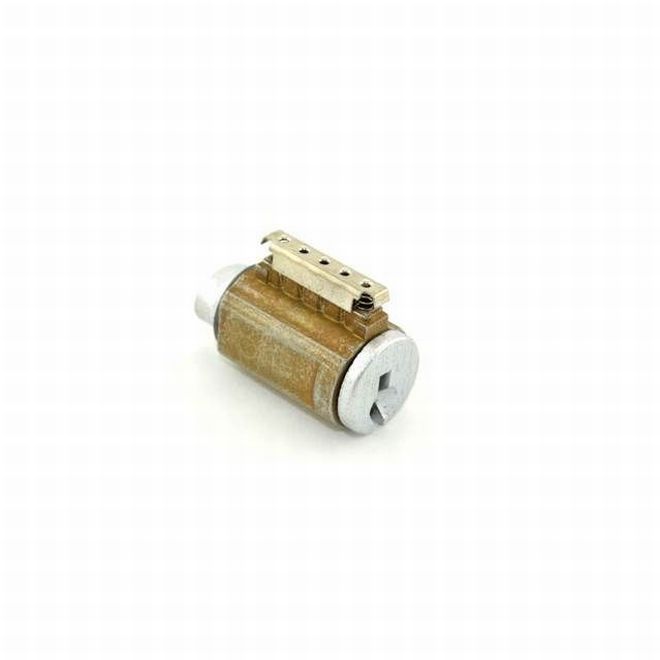 Schlage F Series Short Compressible Cylinder in Satin Chrome finish