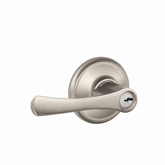 Schlage Avila Lever Keyed Entry Lock in Satin Nickel finish