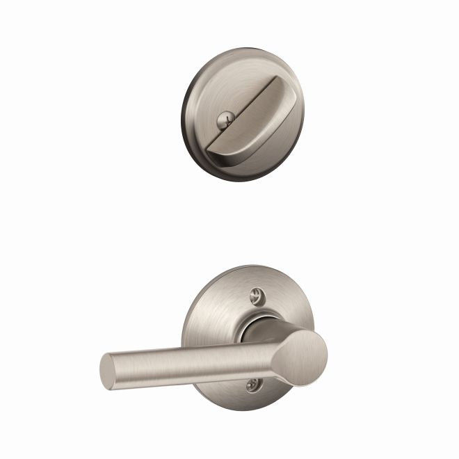 Schlage Broadway Lever Interior Active Trim - Exterior Handleset Sold Separately in Satin Nickel finish