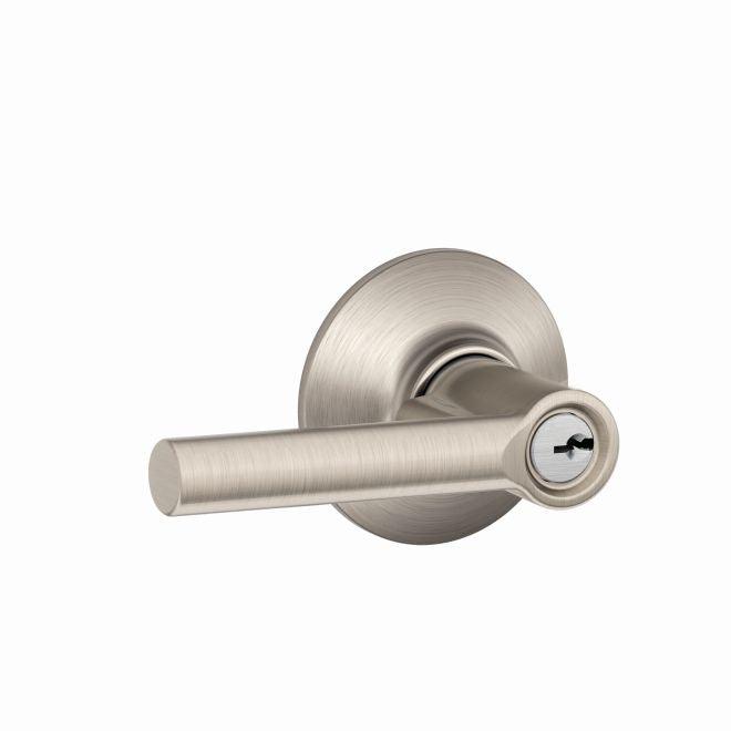 Schlage Broadway Lever Keyed Entry Lock in Satin Nickel finish