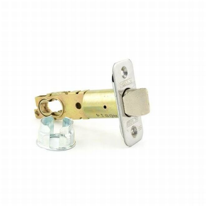 Schlage Dual Option Adjustable Spring Latch in Satin Nickel finish