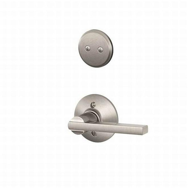 Schlage Latitude Dummy Lever Interior Trim - Exterior Handleset Sold Separately in Satin Nickel finish