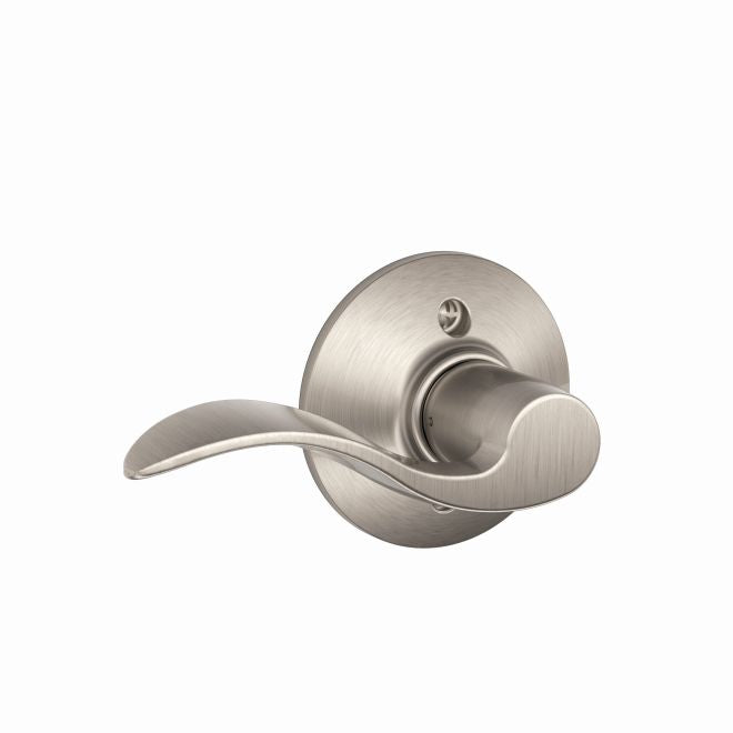 Schlage Left Hand Accent Lever Half Dummy in Satin Nickel finish