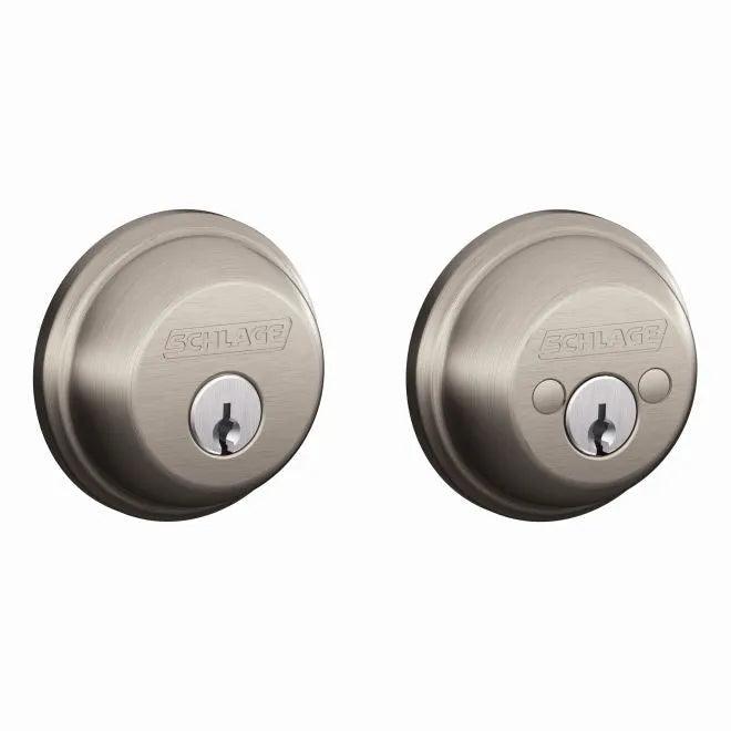 Schlage Double Cylinder Deadbolt in Satin Nickel finish