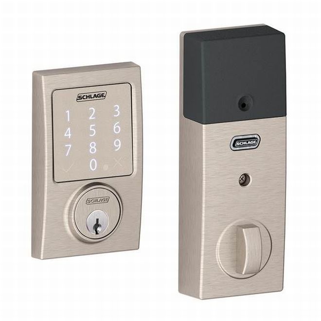 Schlage Schlage Sense Smart Deadbolt with Century Trim in Satin Nickel finish