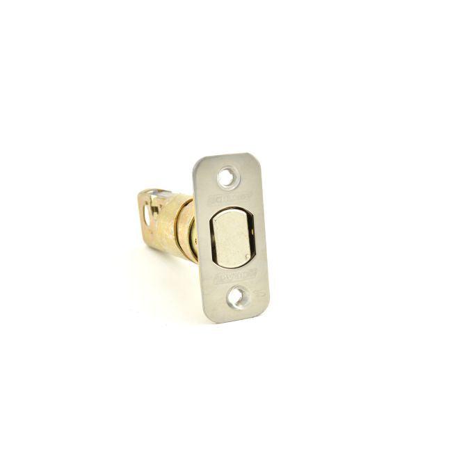 Schlage Tapered Triple Option Adjustable Deadbolt Latch in Satin Nickel finish