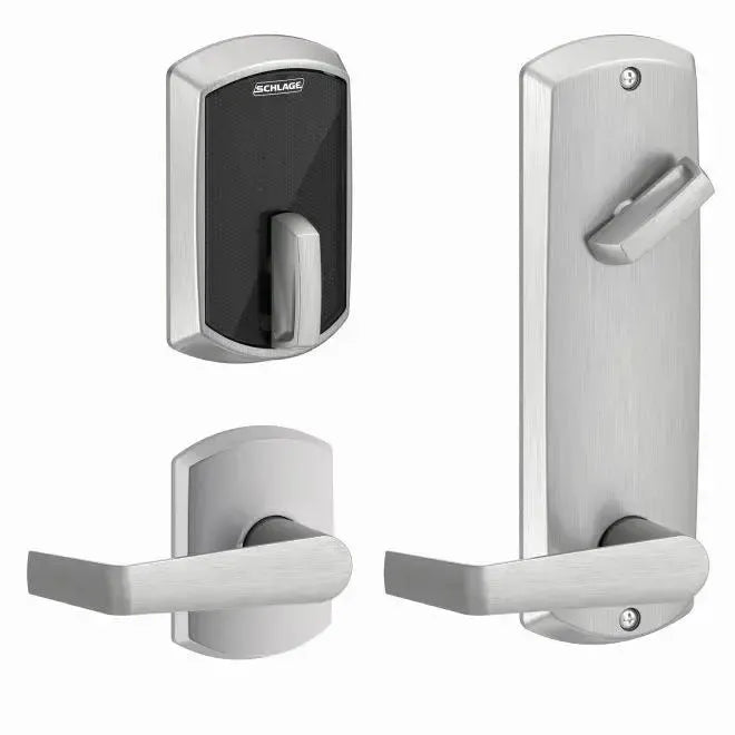 SchlageSchlage Schlage Control Smart Interconnected Locks with Greenwich Trim and Saturn Lever in 