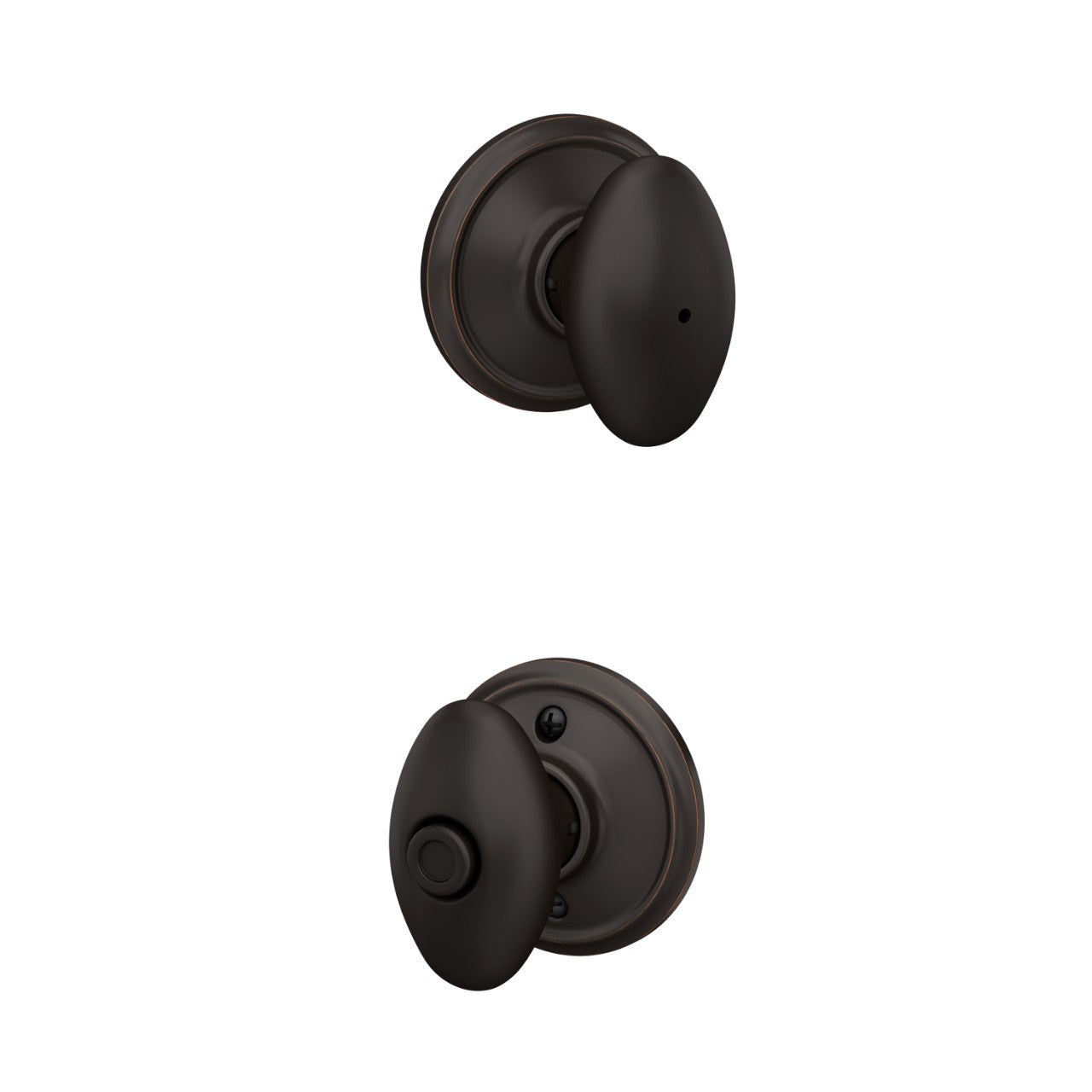 Schlage Siena Knob Aged Bronze