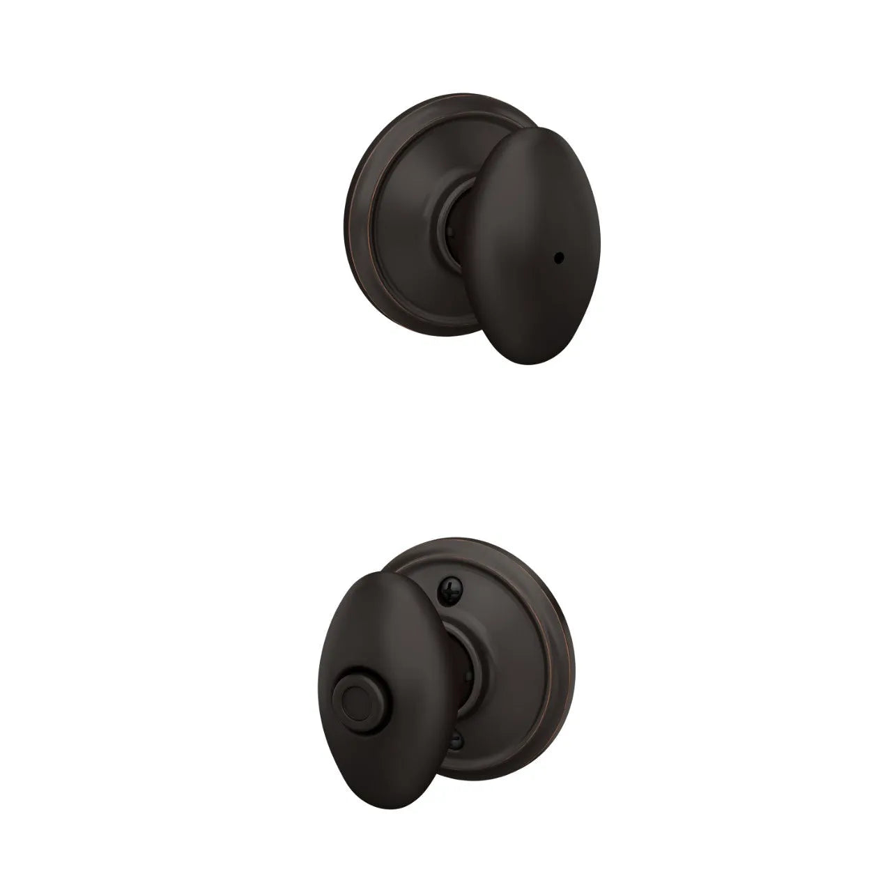 Schlage Siena Knob Aged Bronze