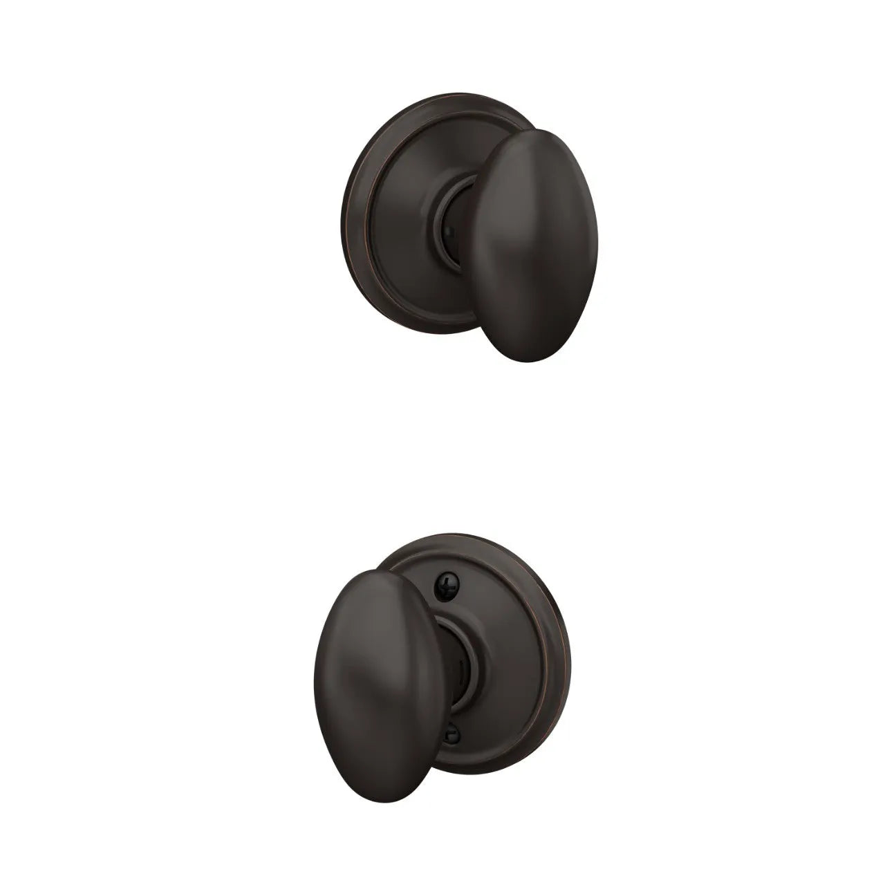 Schlage Siena Knob Aged Bronze