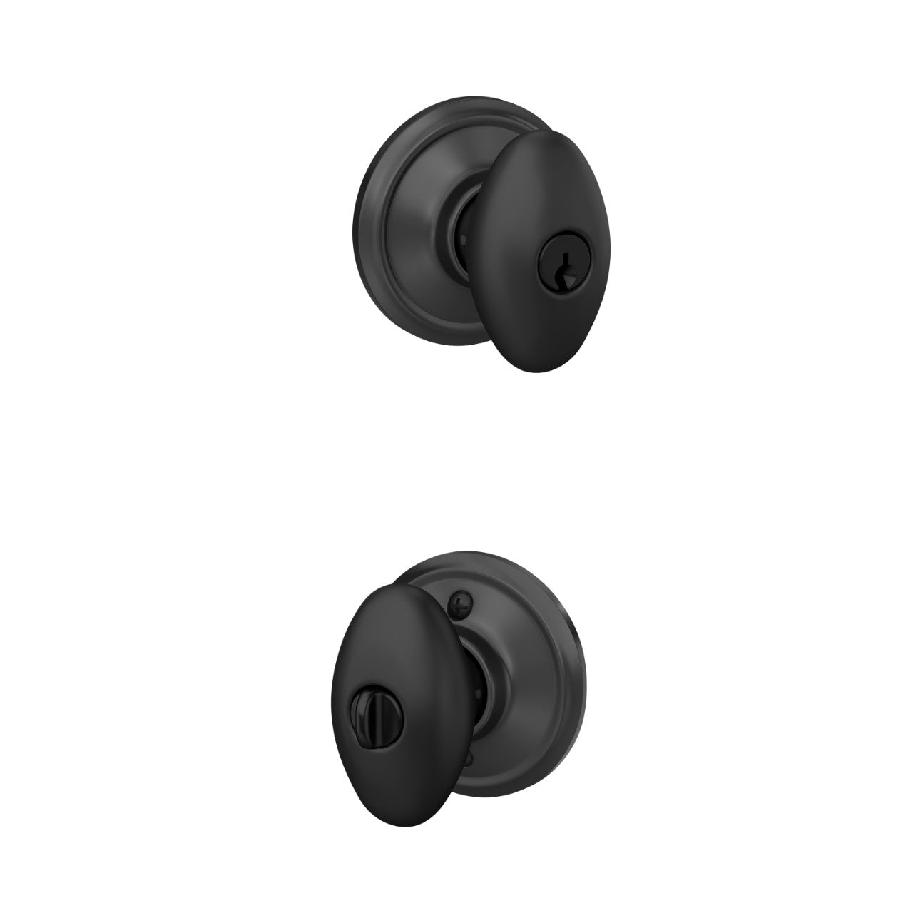 Schlage Siena Knob Flat Black