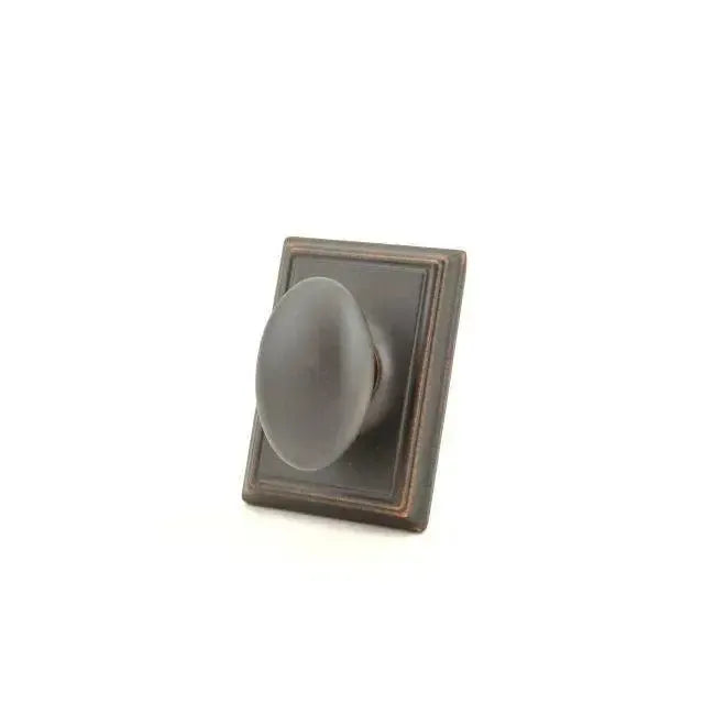 Schlage Siena Knob with Addison Rosette in Aged Bronze finish