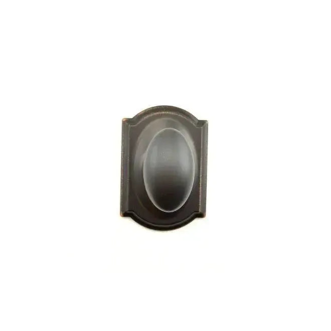 Schlage Siena Knob with Camelot Rosette in Aged Bronze finish