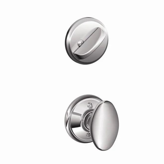 Schlage Siena Knob Interior Active Trim - Exterior Handleset Sold Separately Bright Chrome
