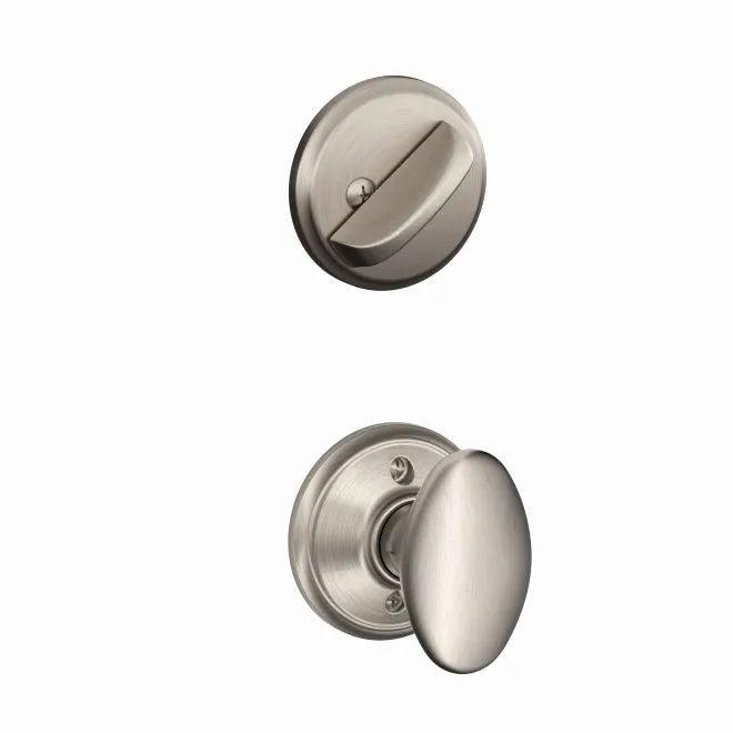 Schlage Siena Knob Interior Active Trim - Exterior Handleset Sold Separately Satin Nickel