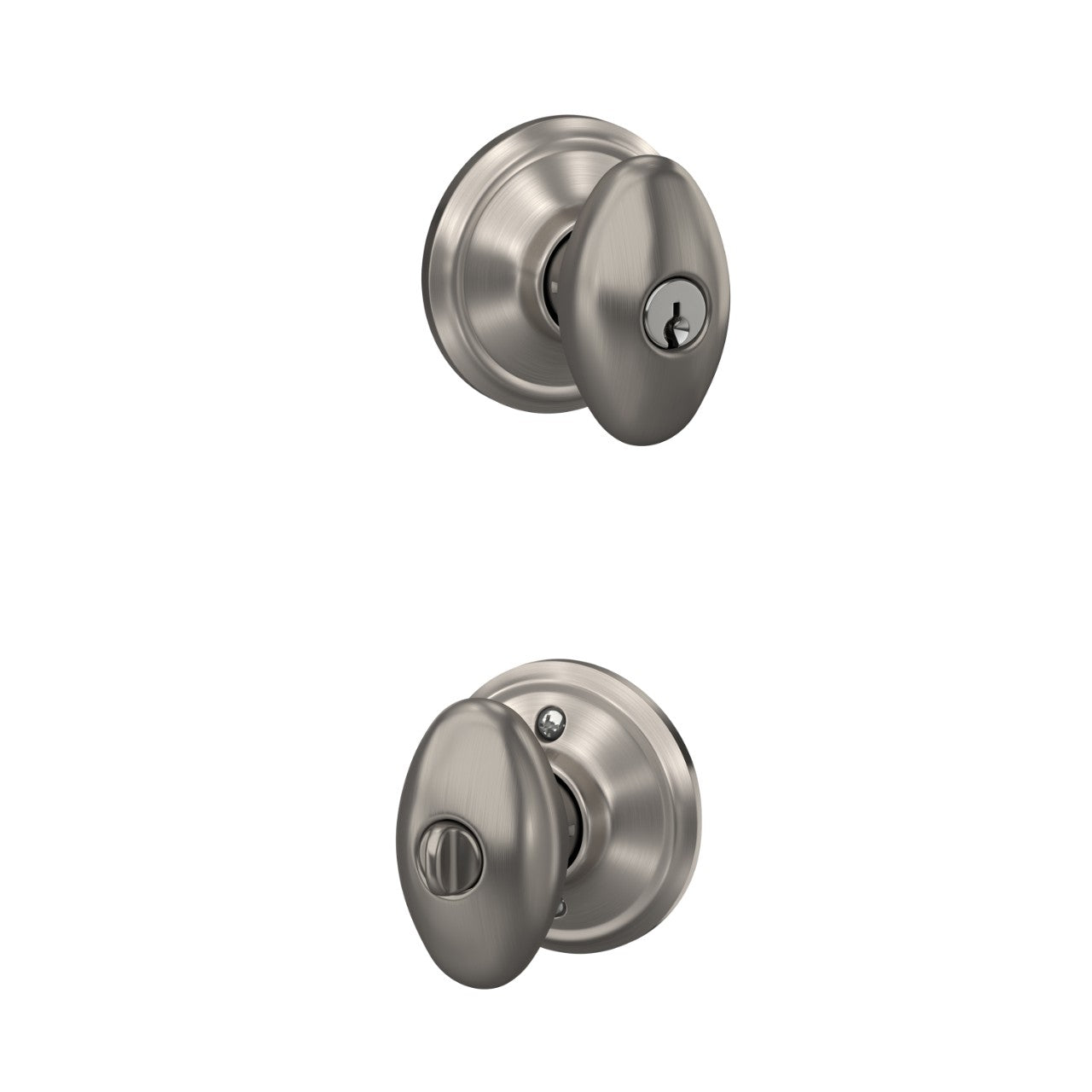 Schlage Siena Knob Satin Nickel