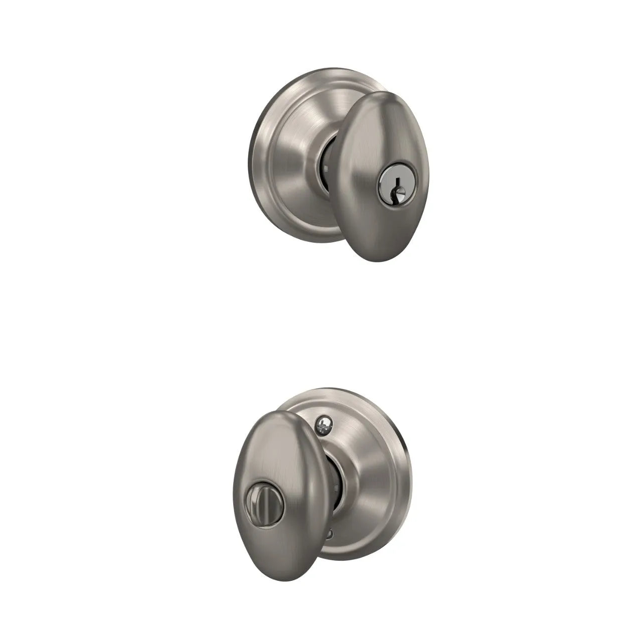 Schlage Siena Knob Satin Nickel