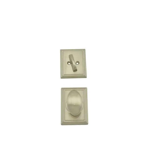 Schlage Siena Knob With Addison Rosette Interior Active Trim - Exterior Handleset Sold Separately in Satin Nickel finish