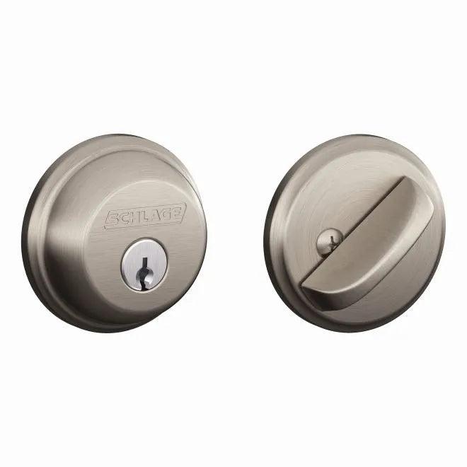 Schlage Single Cylinder Deadbolt Satin Nickel