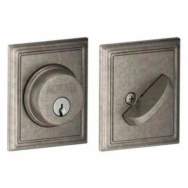 SchlageSchlage Single Cylinder Deadbolt With Addison Trim in 
