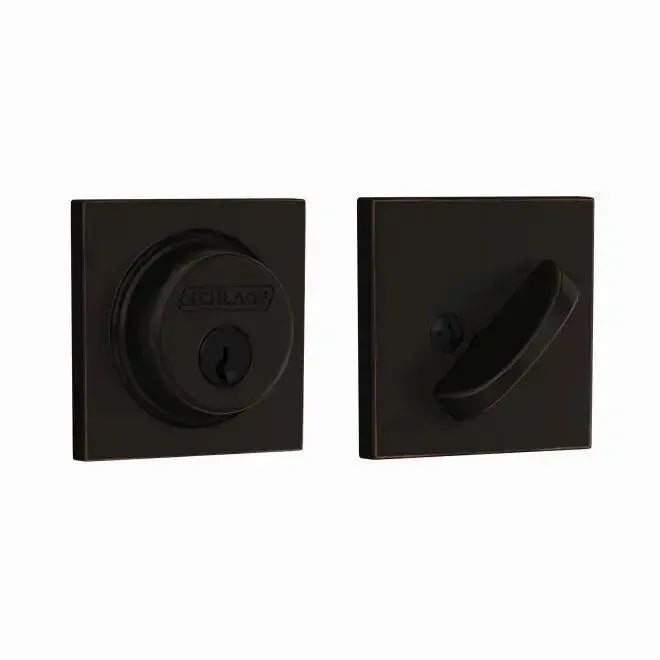 SchlageSchlage Single Cylinder Deadbolt With Collins Trim in 