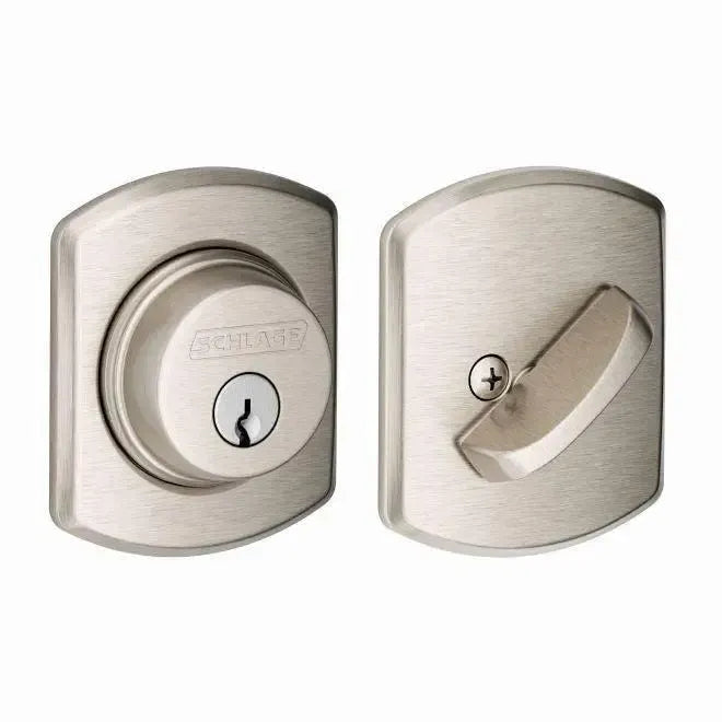 SchlageSchlage Single Cylinder Deadbolt With Greenwich Trim in 