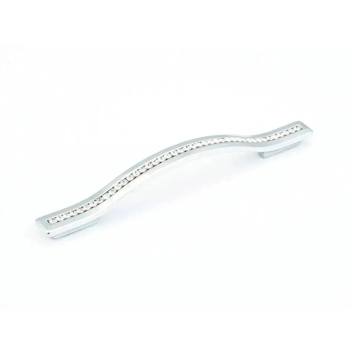 Skyevale Crystal Arched Cabinet Pull Polished Chrome