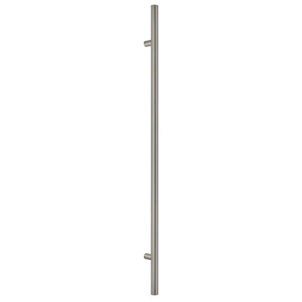 Sure-Loc 48" Round Long Door Pull, Single-Sided Satin Stainless Steel