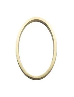 Sure-Loc 5" Floating House Number 0 in Satin Brass finish