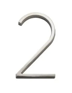 Sure-Loc 5" Floating House Number 2 in Satin Nickel finish