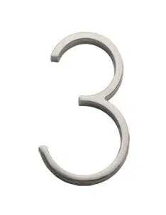 Sure-Loc 5" Floating House Number 3 in Satin Nickel finish
