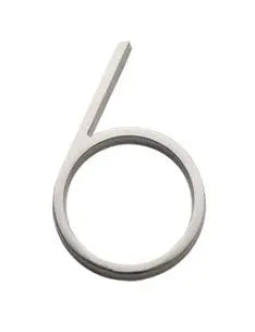 Sure-Loc 5" Floating House Number 6 in Satin Nickel finish