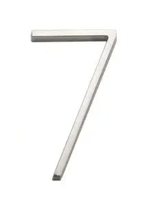 Sure-Loc 5" Floating House Number 7 in Satin Nickel finish