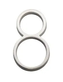 Sure-Loc 5" Floating House Number 8 in Satin Nickel finish