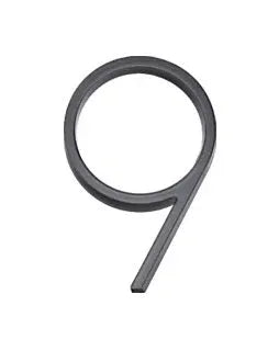 Sure-Loc 5" Floating House Number 9 in Flat Black finish