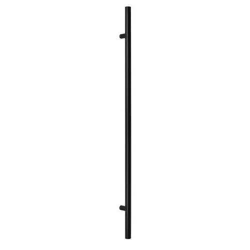 Sure-Loc 72" Round Long Door Pull, Single-Sided Flat Black