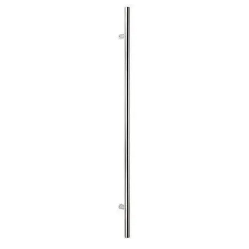 Sure-Loc 72" Round Long Door Pull, Single-Sided Polished Chrome