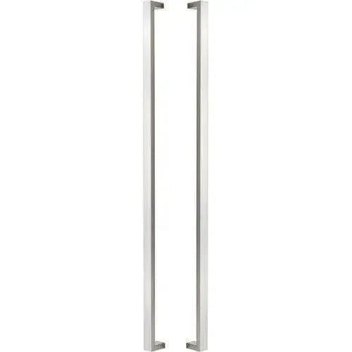 The Sure-Loc 72" Square Long Door Pull, Double-Sided in Satin Stainless Steel finish
