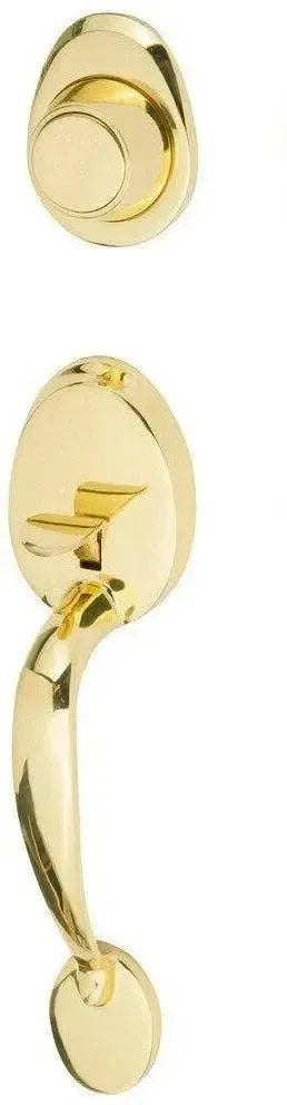 Sure-Loc Alta Dummy Handleset-Exterior Trim Only Polished Brass