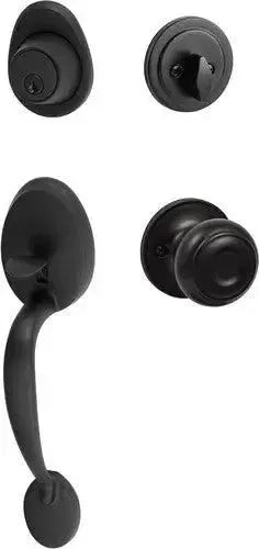 Sure-Loc Alta Handleset With Juniper Knob Interior Trim Flat Black