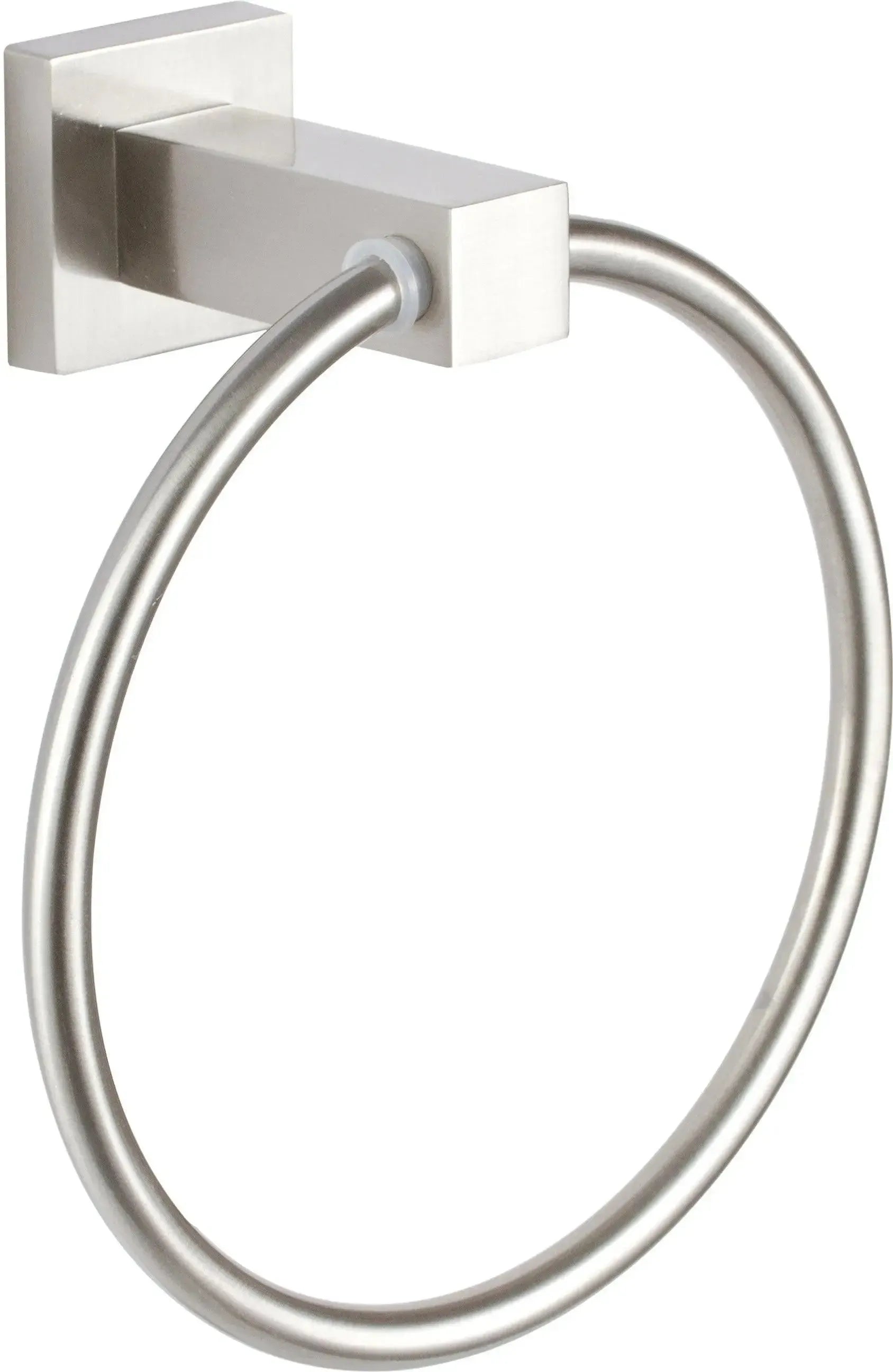 The Sure-Loc Baden Towel Ring in Satin Nickel finish