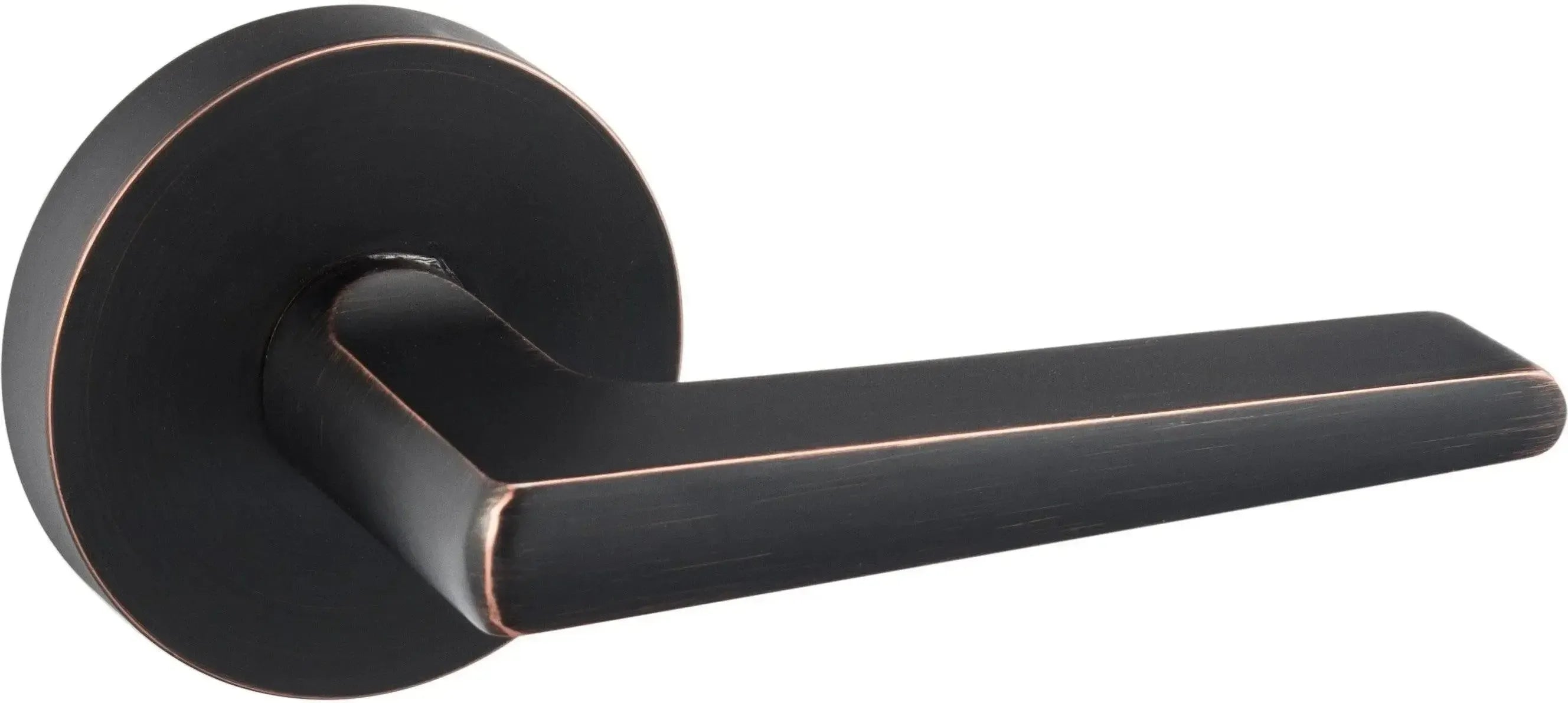 Sure-Loc Basel Lever with Round Rosette Vintage Bronze