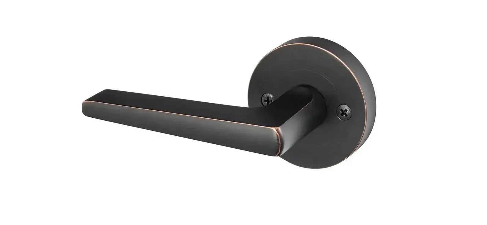 Sure-Loc Basel Lever with Round Rosette in Vintage Bronze finish