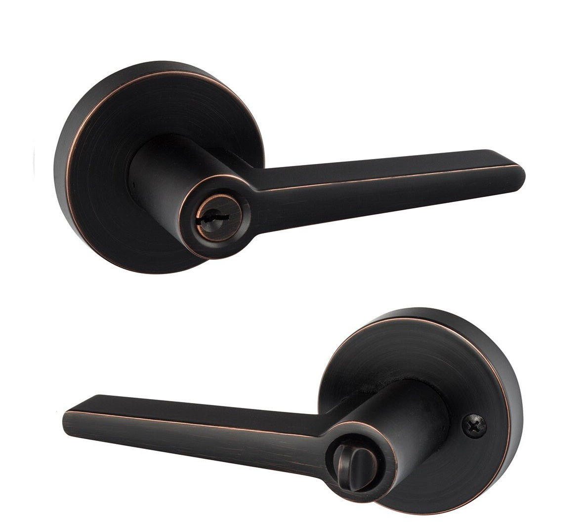 Sure-LocSure-Loc Basel Lever with Round Rosette in 